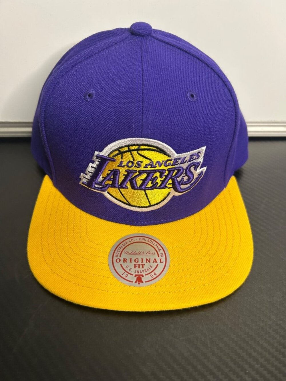 Los Angeles Lakers Mitchell & Ness Purple & Yellow Original Fit Snapback Hat